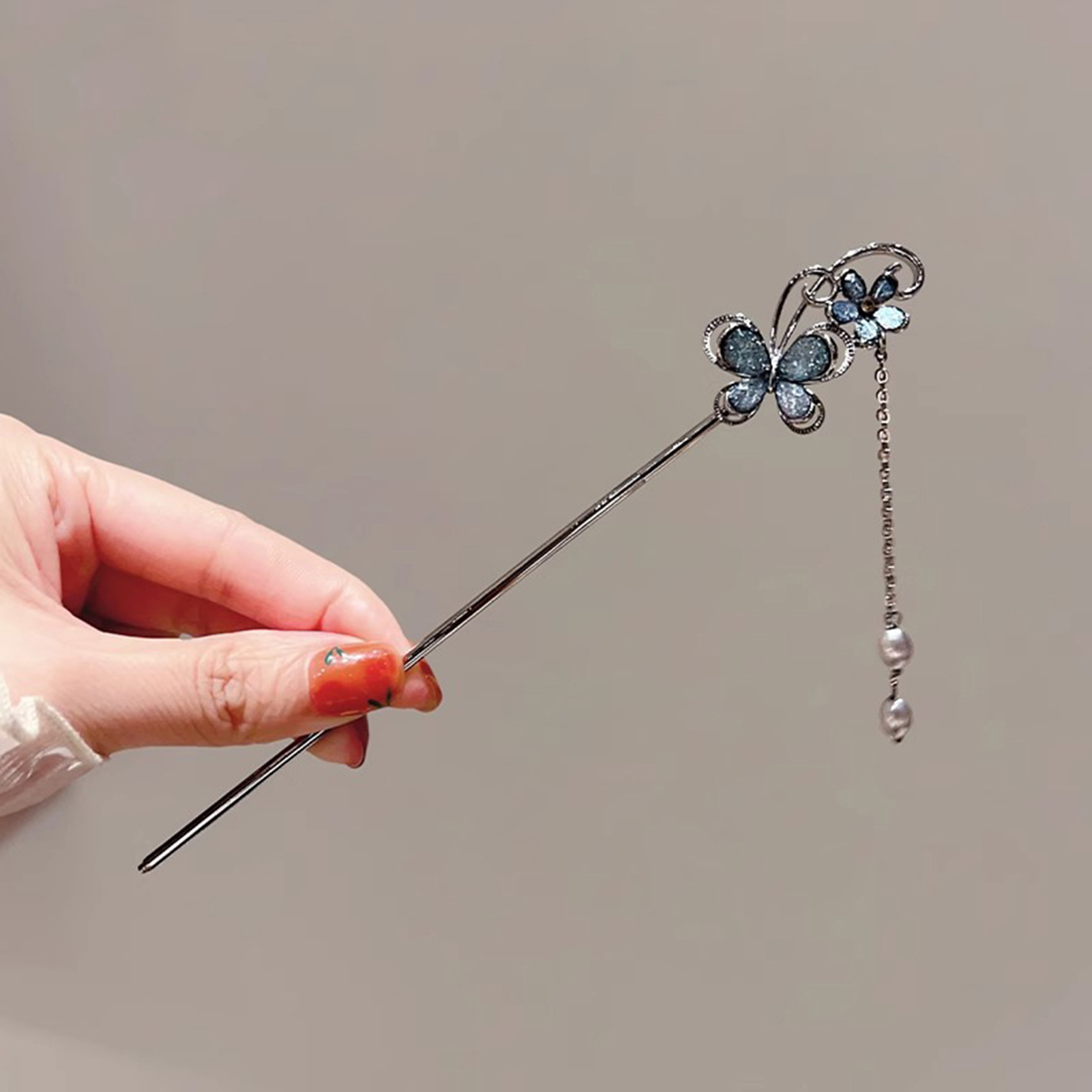 Supply Florist - Grampos de Cabelo Borboleta com Borlas,
