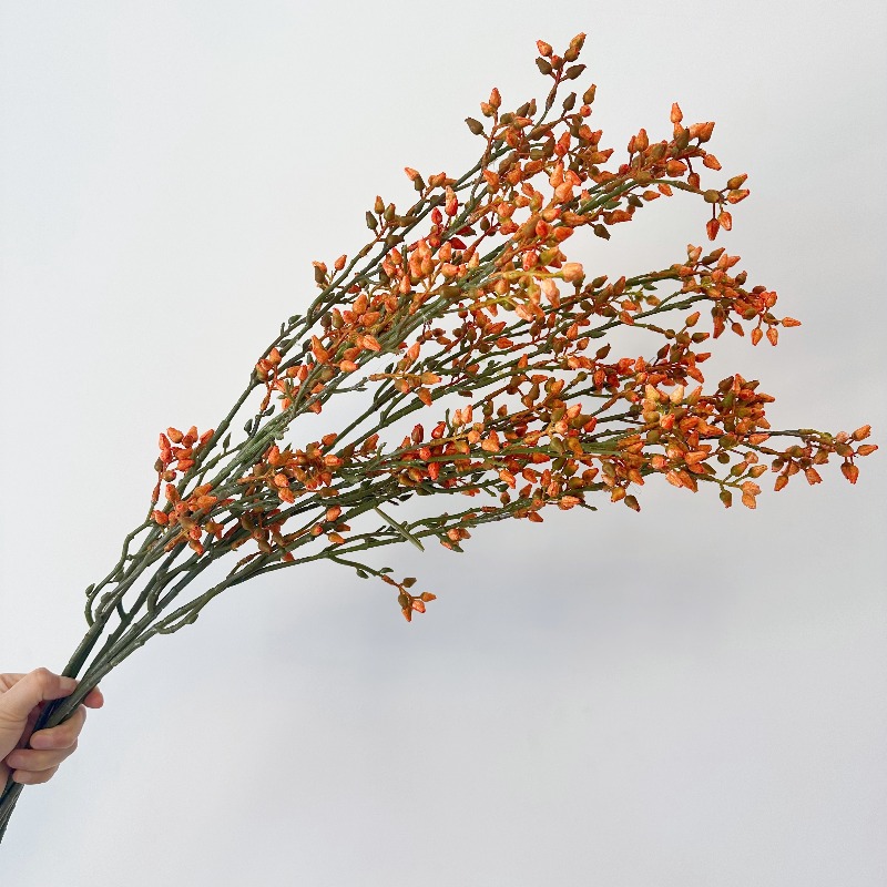 Florist Supply Vases - Eucalipto Artificial, Frutas de Oliveira Verdes,