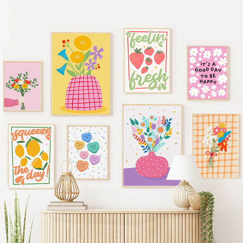 Florist Supply Vases - Boho vaso flores folha limão fruta