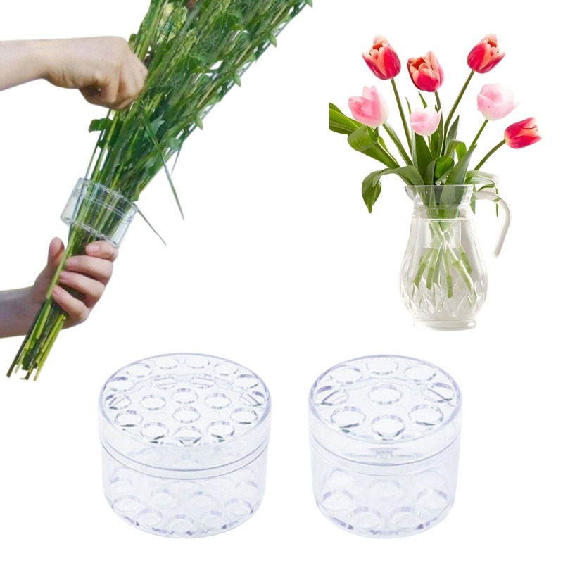 Florist Supply Bulk - Suporte de haste espiral resistente, transparente,