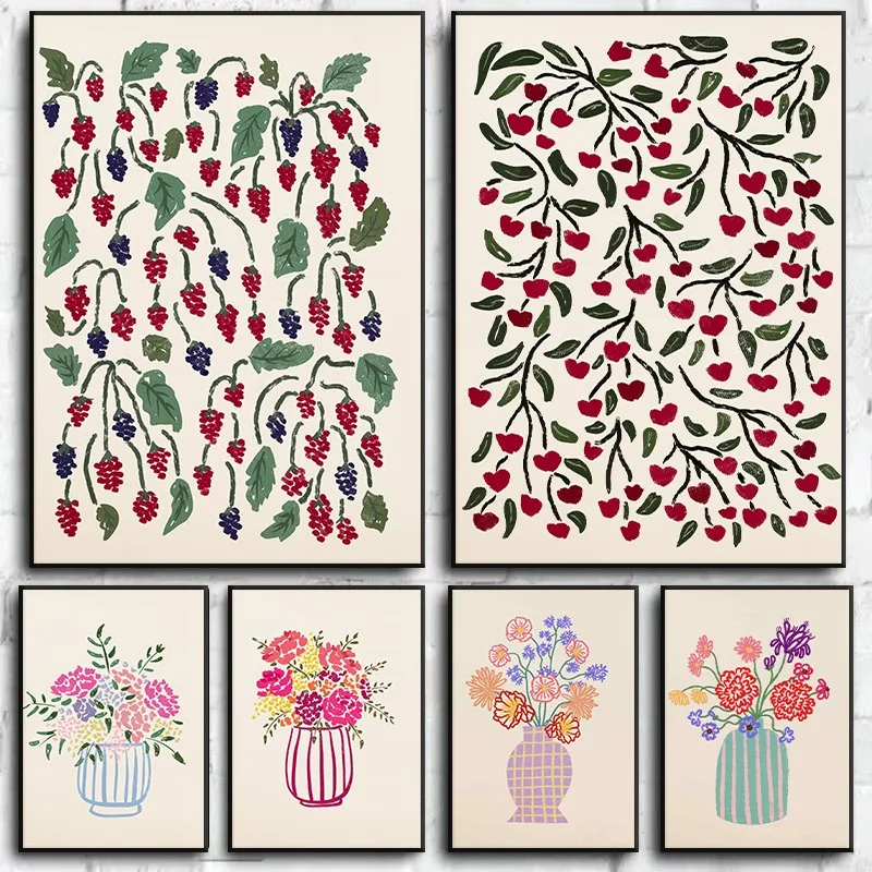 1 unidade de pintura em tela s - Florist Supply Vases avaliação e preço