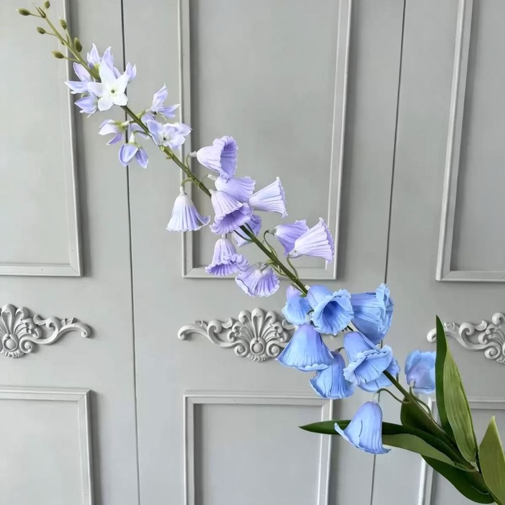 Flor artificial de seda azul,  - Florist Flower Supply avaliação e preço