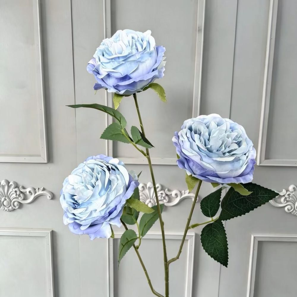 Flor artificial de seda azul,  - Florist Flower Supply avaliação e preço