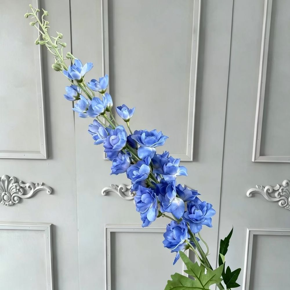 Flor artificial de seda azul,  - Florist Flower Supply avaliação e preço